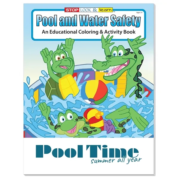 White color option for Good Value™ Coloring Book: Pool And Water Safety