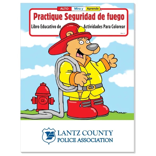 White color option for Coloring Book: Practice Fire Safety (Spanish)