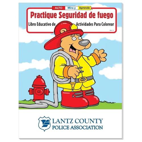 Main photo of Coloring Book: Practice Fire Safety (Spanish)