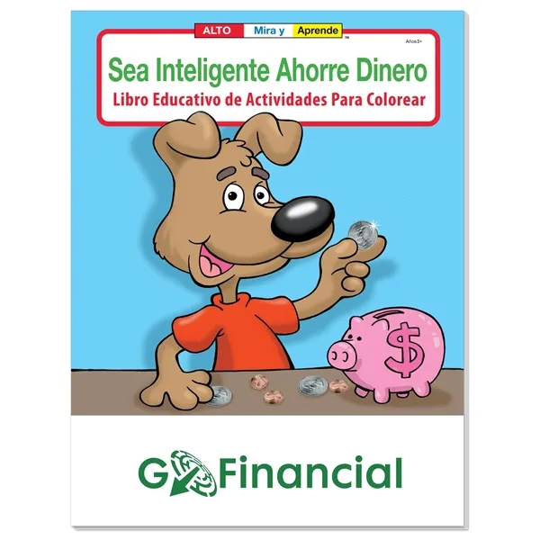 White color option for Good Value™ Coloring Book: Be Smart, Save Money (Spanish)
