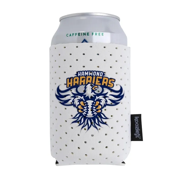 White color option for Koozie® Perforated Rpet Can Cooler