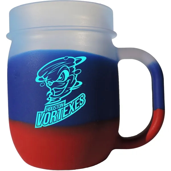 Americana color option for Silipint® Mason Jar Mug   25 Oz.