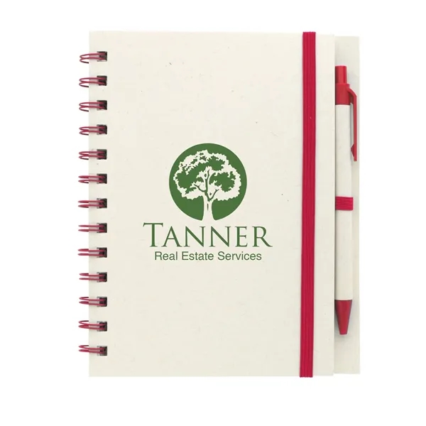 Red color option for Good Value™ Bo C Recycled Paper Spiral Notebook With Pen