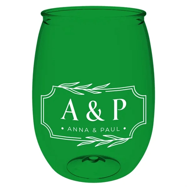 Green color option for Garyline® Wineglass   16 Oz.