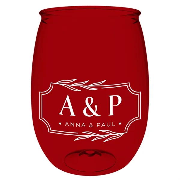 Red color option for Garyline® Wineglass   16 Oz.