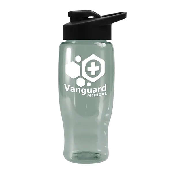 Glacier Blue color option for Garyline® Poly+ Recycled Bottle With Drink Thru Lid   27 Oz.