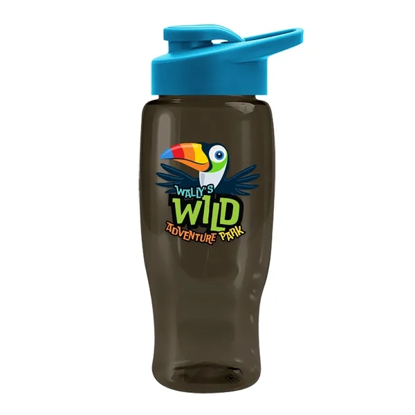 Smoke color option for Garyline® Poly+ Recycled Bottle With Drink Thru Lid   27 Oz.