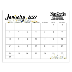 Photo of Triumph® Calendars Small Monthly Desk Pad   Floral