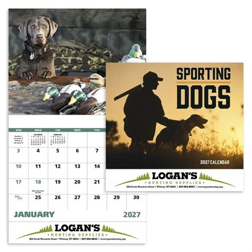 Photo of Good Value™ Sporting Dogs   Stapled Calendar