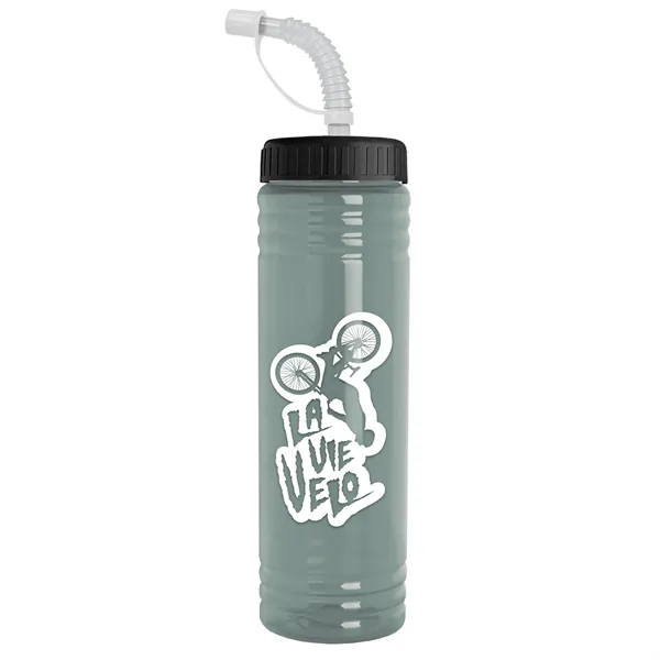 Glacier Blue color option for Garyline® Slim Fit Rpet Bottle With Straw Lid   24 Oz.