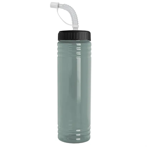 Photo of Garyline® Slim Fit Rpet Bottle With Straw Lid   24 Oz.