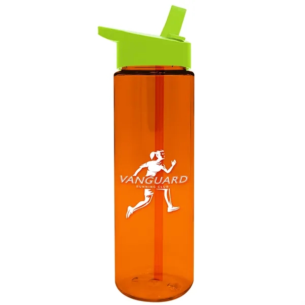 Translucent Orange color option for Garyline® Freedom Tritan® Bottle With Flip Straw Lid   28...