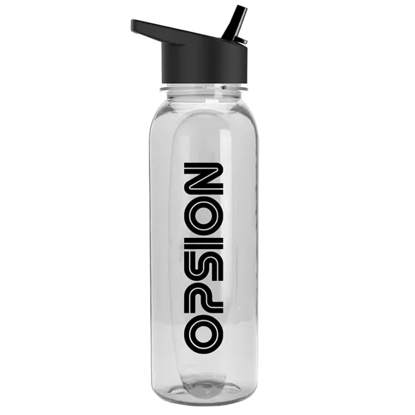Clear color option for Garyline® Boss Embossed Tritan® Bottle With Flip Straw Li...