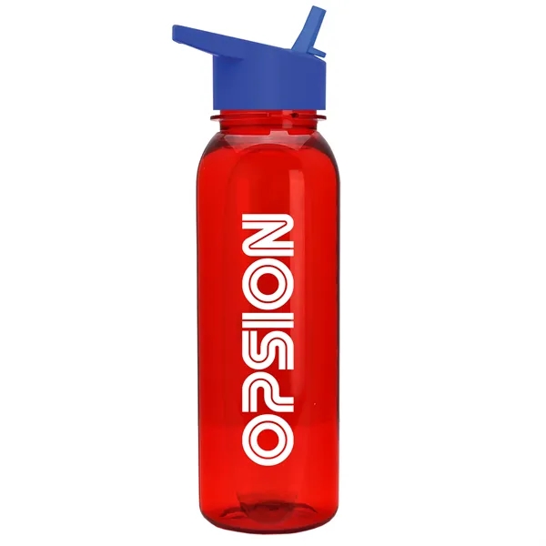 Translucent Orange color option for Garyline® Boss Embossed Tritan® Bottle With Flip Straw Li...