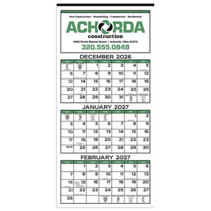 Photo of Skinner & Kennedy® 3 Month Display 12 Sheet Calendar