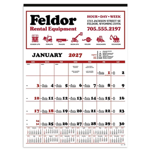 Photo of Skinner & Kennedy® Contractor's 12 Sheet Calendar
