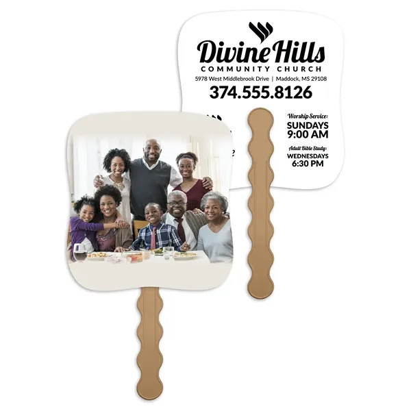 White color option for Skinner & Kennedy® Get Together   Pictorial Fan