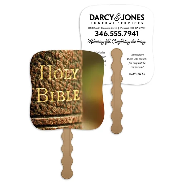 White color option for Skinner & Kennedy® Holy Bible   Pictorial Fan