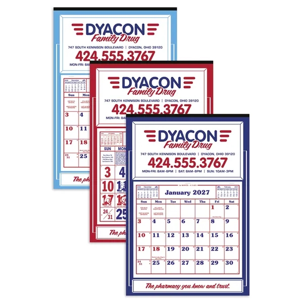 White color option for Skinner & Kennedy® Apron Calendar