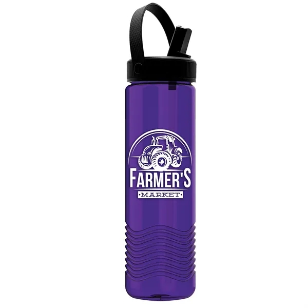 Translucent Violet color option for Garyline® Wave Tritan® Bottle With Flip Straw, Swivel Han...