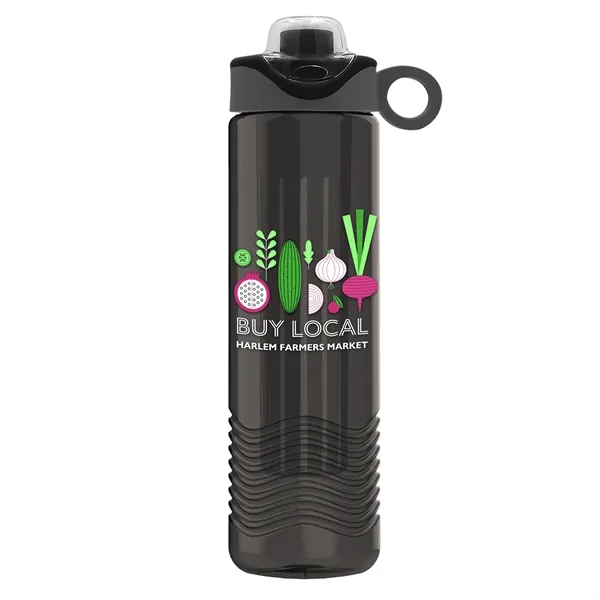 Smoke color option for Garyline® Wave Tritan® Bottle With Two Tone Drink Thru Li...
