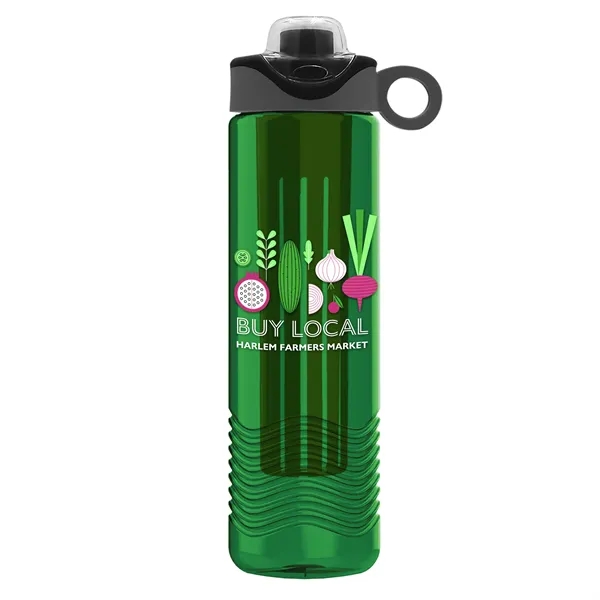 Translucent Green color option for Garyline® Wave Tritan® Bottle With Two Tone Drink Thru Li...