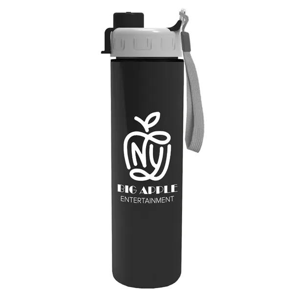 Black color option for Garyline® Slim Double Wall Insulated Bottle With Quick Sn...