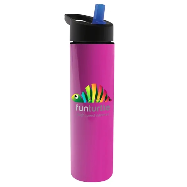 Pink color option for Garyline® Slim Double Wall Insulated Bottle With Flip Str...