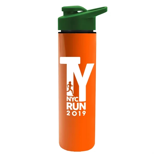 Orange color option for Garyline® Slim Double Wall Insulated Bottle With Drink Th...