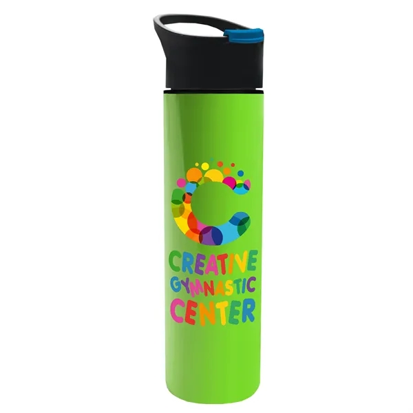 Lime Green color option for Garyline® Slim Double Wall Insulated Bottle With Pop Up L...