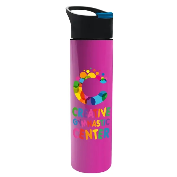 Pink color option for Garyline® Slim Double Wall Insulated Bottle With Pop Up L...