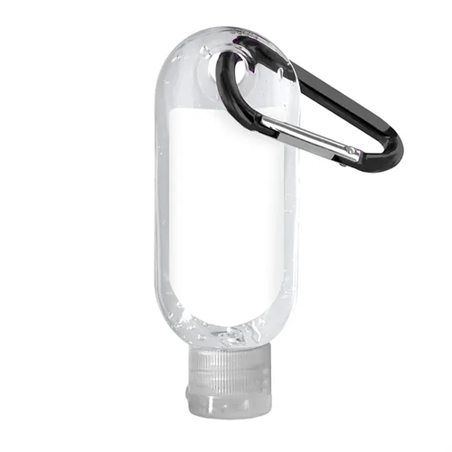 Main photo of Clear Sanitizer In Clear Bottle With Carabiner   1.9 Oz.