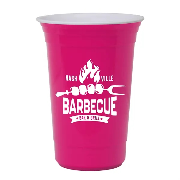 Hot Pink color option for Garyline® Varsity Double Wall Cup With Liner   16 Oz.