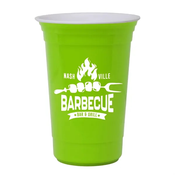 Lime Green color option for Garyline® Varsity Double Wall Cup With Liner   16 Oz.