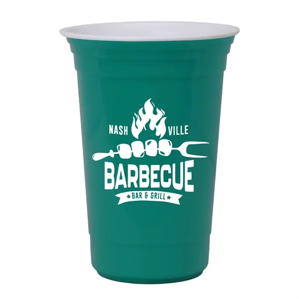 Teal color option for Garyline® Varsity Double Wall Cup With Liner   16 Oz.