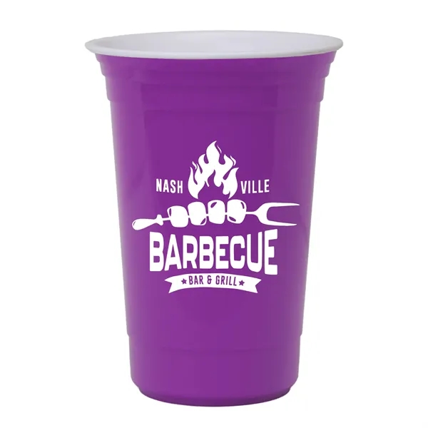 Violet color option for Garyline® Varsity Double Wall Cup With Liner   16 Oz.