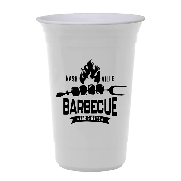 White color option for Garyline® Varsity Double Wall Cup With Liner   16 Oz.