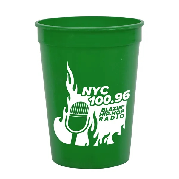 Green color option for Garyline® Cups On The Go Stadium Cup   12 Oz.