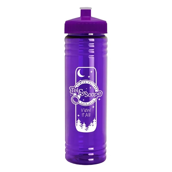 Translucent Violet color option for Garyline® Slim Fit Bottle With Push Pull Lid   24 Oz.