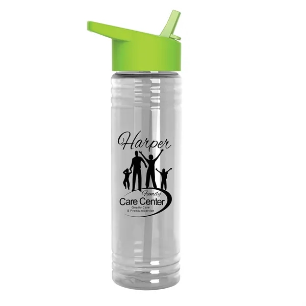 Clear color option for Garyline® Slim Fit Bottle With Flip Straw Lid   24 Oz.