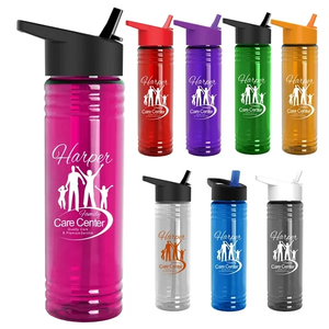 Photo of Garyline® Slim Fit Bottle With Flip Straw Lid   24 Oz.