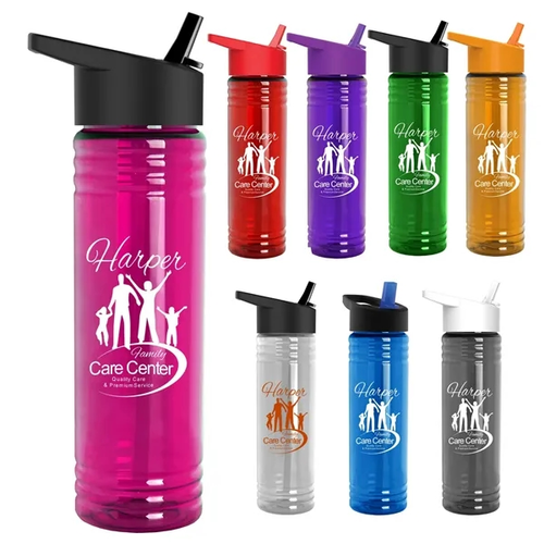 Main photo of Garyline® Slim Fit Bottle With Flip Straw Lid   24 Oz.