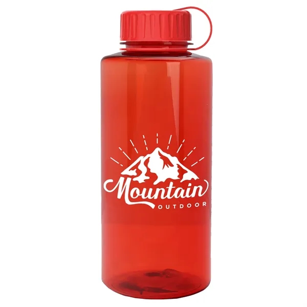 Translucent Red color option for Garyline® Mountaineer Tritan® Bottle With Tethered Lid   ...