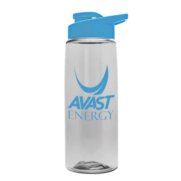 Clear color option for Garyline® Flair Tritan® Bottle With Drink Thru Lid   26 Oz.