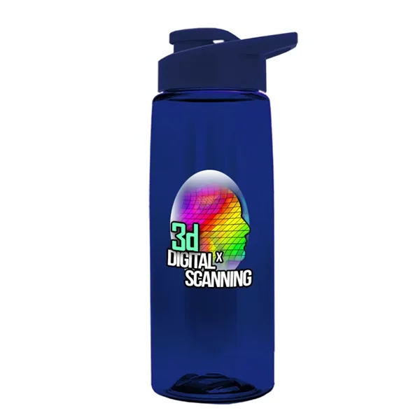 Translucent Navy Blue color option for Garyline® Flair Tritan® Bottle With Drink Thru Lid   26 Oz.