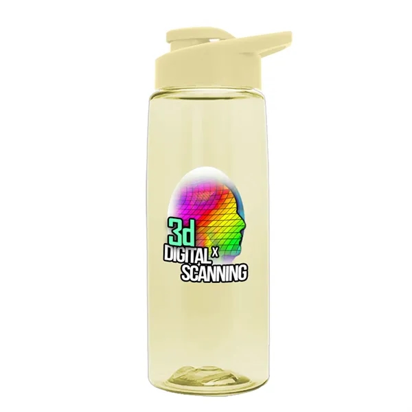 Translucent Pastel Yellow color option for Garyline® Flair Tritan® Bottle With Drink Thru Lid   26 Oz.