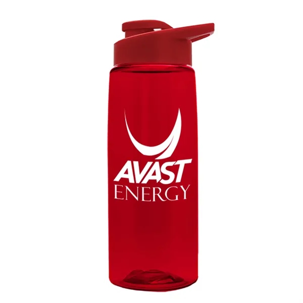 Translucent Red color option for Garyline® Flair Tritan® Bottle With Drink Thru Lid   26 Oz.