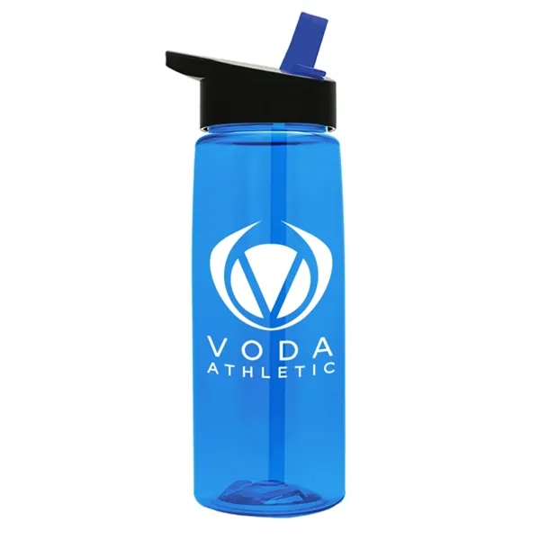 Translucent Blue color option for Garyline® Flair Tritan® Bottle With Flip Straw Lid   26 Oz.