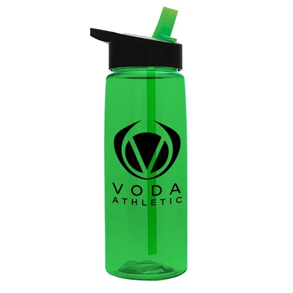 Translucent Green color option for Garyline® Flair Tritan® Bottle With Flip Straw Lid   26 Oz.