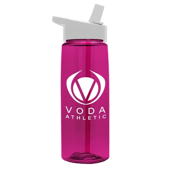 Translucent Hot Pink color option for Garyline® Flair Tritan® Bottle With Flip Straw Lid   26 Oz.